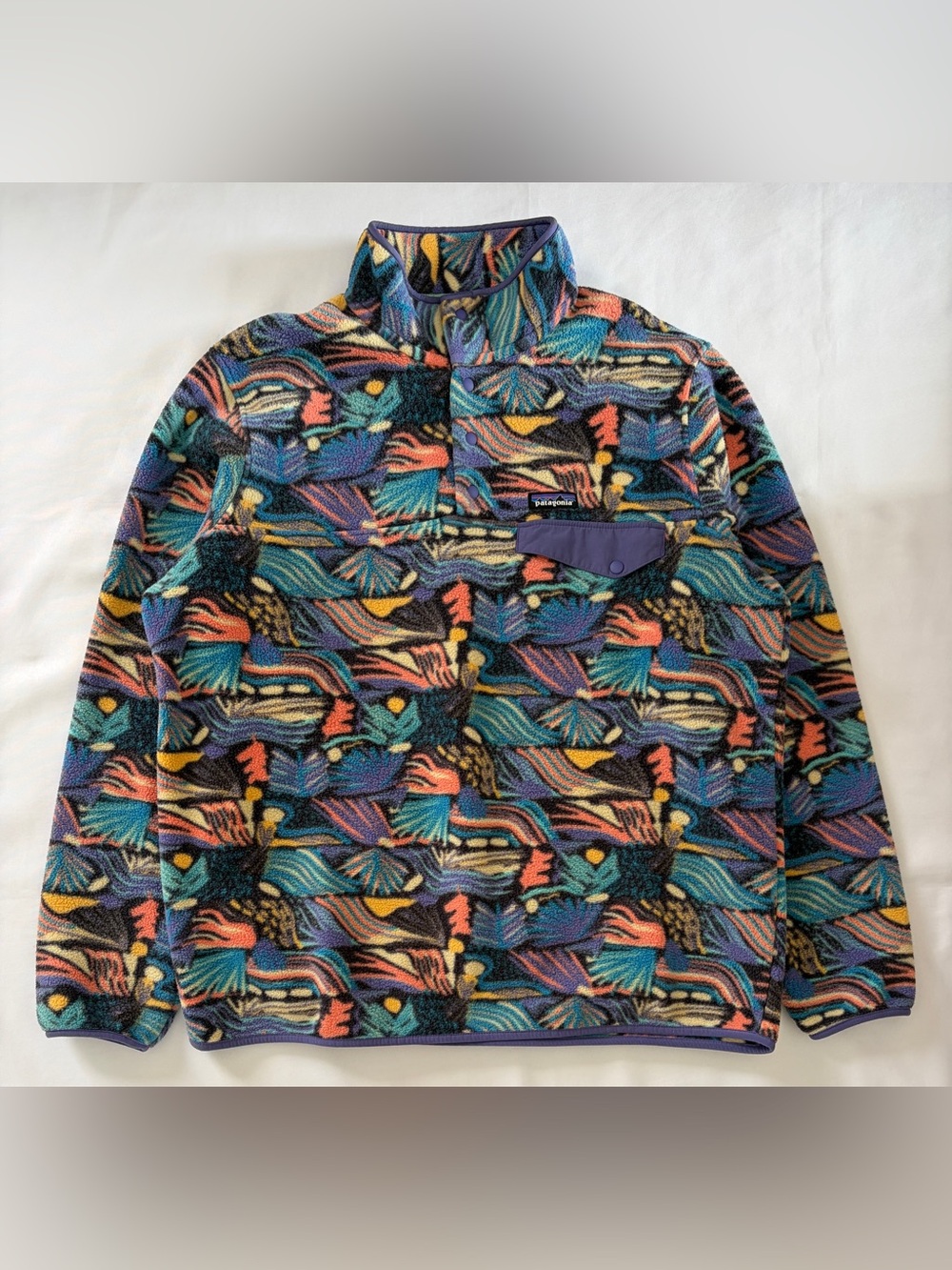Patagonia Synchilla Snap-T Pullover Fleece Men's Size XL Joy Pitch Blue